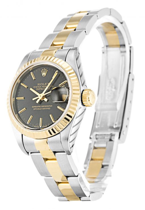 Rolex Lady-Datejust 69173 Replica Black Dial 26mm