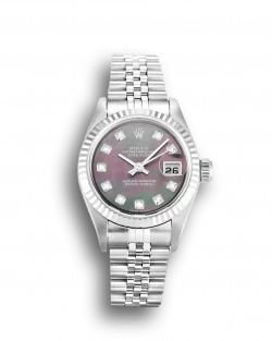 Rolex Lady Datejust 79174 Mother of Pearl Black Dial
