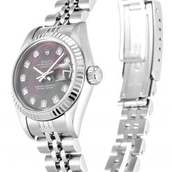 Rolex Lady-Datejust 79174 Mother of Pearl Black Dial