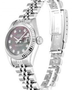 Rolex Lady Datejust 79174 Mother of Pearl Black Dial