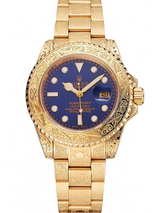 Rolex Submariner 1454089 Superclone Blue Dial Gold Plated