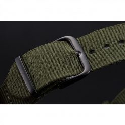 Rolex Submariner 621990 Replica 41mm Black Dial Olive Strap10