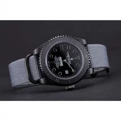 Rolex Submariner 621996 Replica Black Dial Nylon Strap