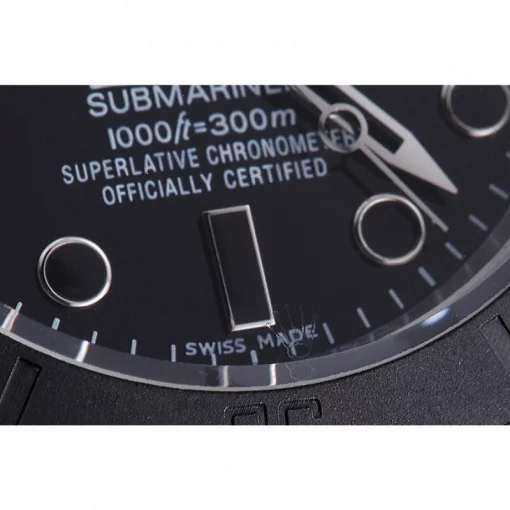 Rolex Submariner 621996 Replica Black Dial Nylon Strap