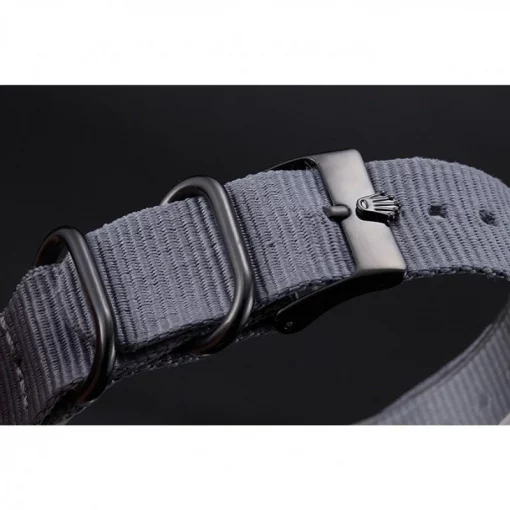Rolex Submariner 621996 Replica Black Dial Nylon Strap