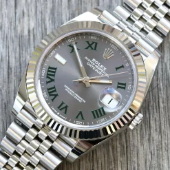 Rolex Datejust 126334 Superclone Rhodium Dial 41mm “Wimbledon” Flutted / Jubilee