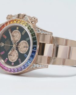 Rolex Cosmograph Daytona 116595RBOW Rainbow Bezel Black Dial