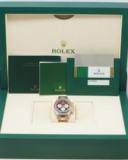 Rolex Cosmograph Daytona 116595RBOW Rainbow Bezel Black Dial