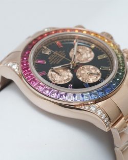 Rolex Cosmograph Daytona 116595RBOW Rainbow Bezel Black Dial