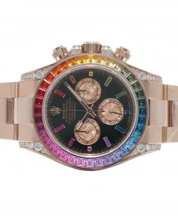 Rolex Cosmograph Daytona 116595RBOW Rainbow Bezel Black Dial