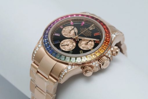 Rolex Cosmograph Daytona 116595RBOW Rainbow Bezel Black Dial