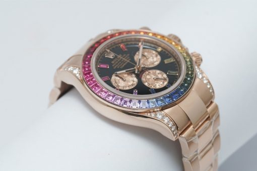 Rolex Cosmograph Daytona 116595RBOW Rainbow Bezel Black Dial