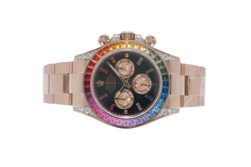 Rolex Cosmograph Daytona 116595RBOW Rainbow Bezel Black Dial