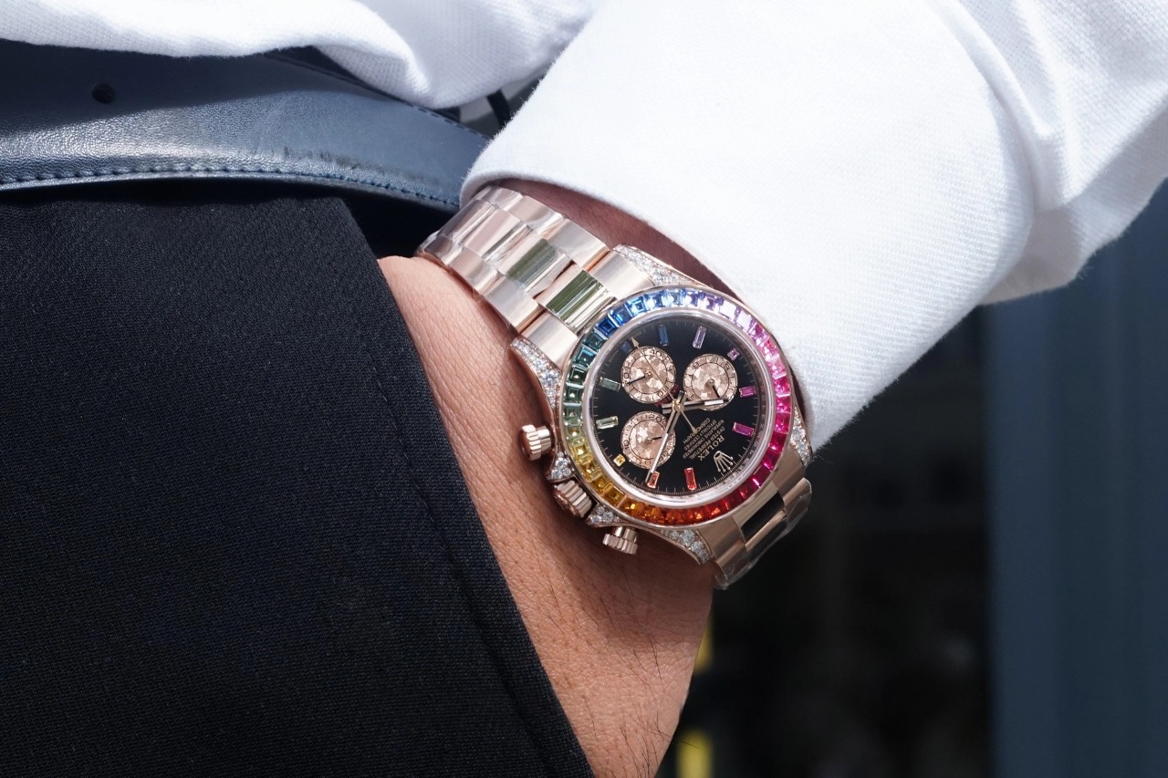 Rolex Cosmograph Daytona 116595RBOW Rainbow Bezel Black Dial Rolex Cosmograph Daytona 116595RBOW Rainbow Bezel Black Dial
