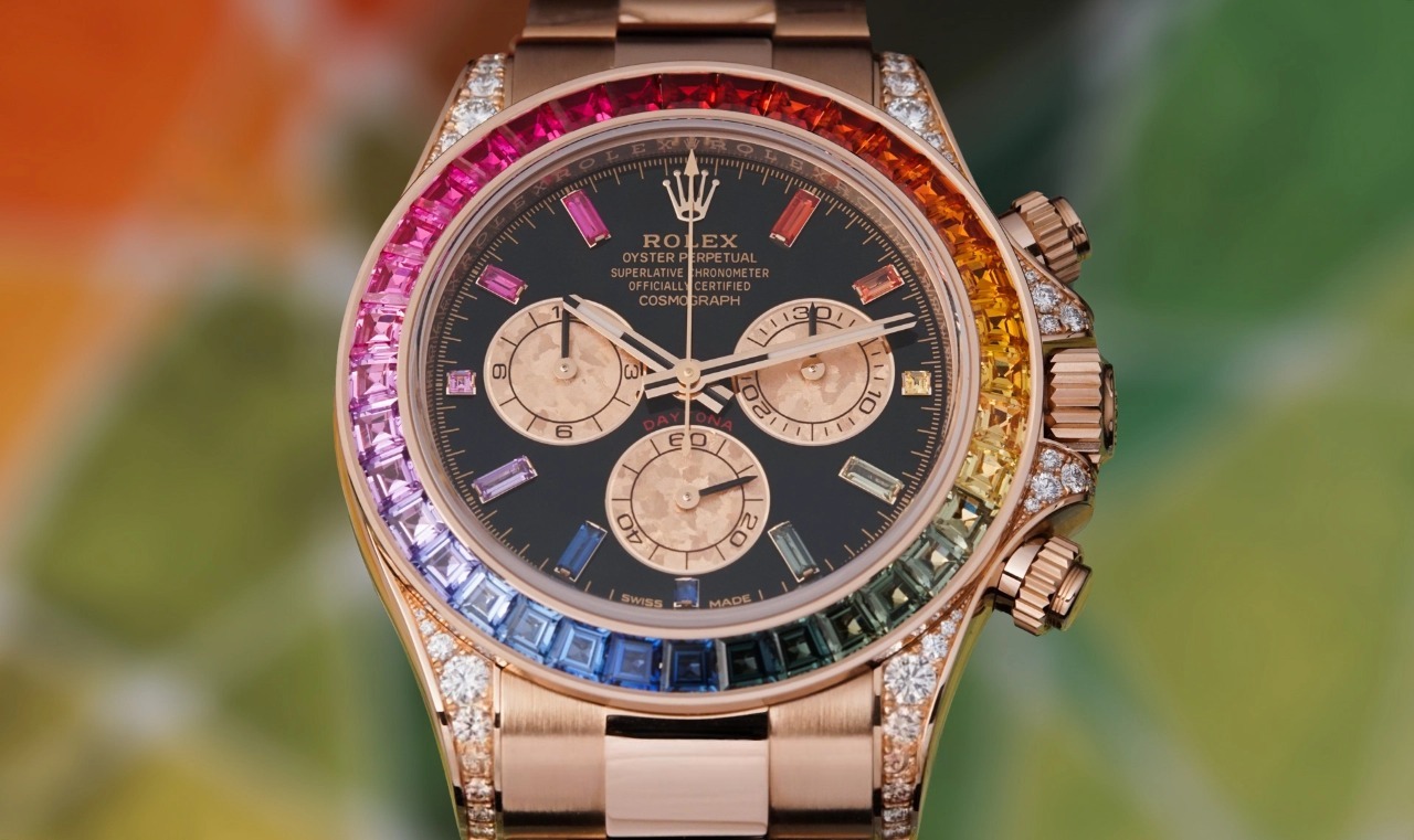 Rolex Cosmograph Daytona 116595RBOW Rainbow Bezel Black Dial Rolex Cosmograph Daytona 116595RBOW Rainbow Bezel Black Dial