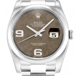 Rolex Datejust 116200 Brown Floral Dial
