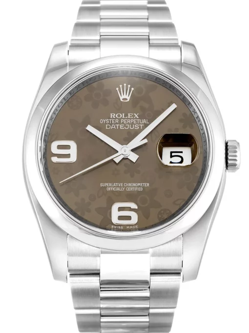 Rolex Datejust 116200 Brown Floral Dial