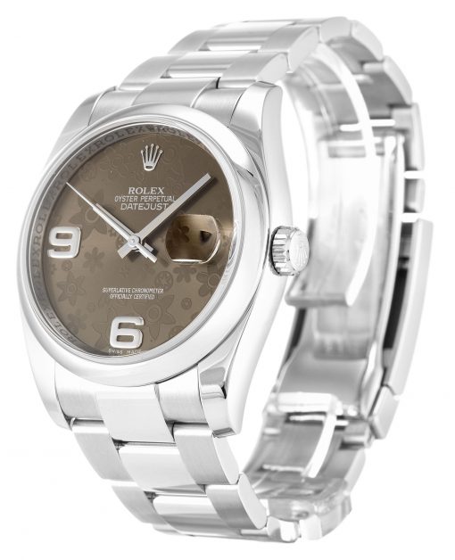 Rolex Datejust 116200 Brown Floral Dial