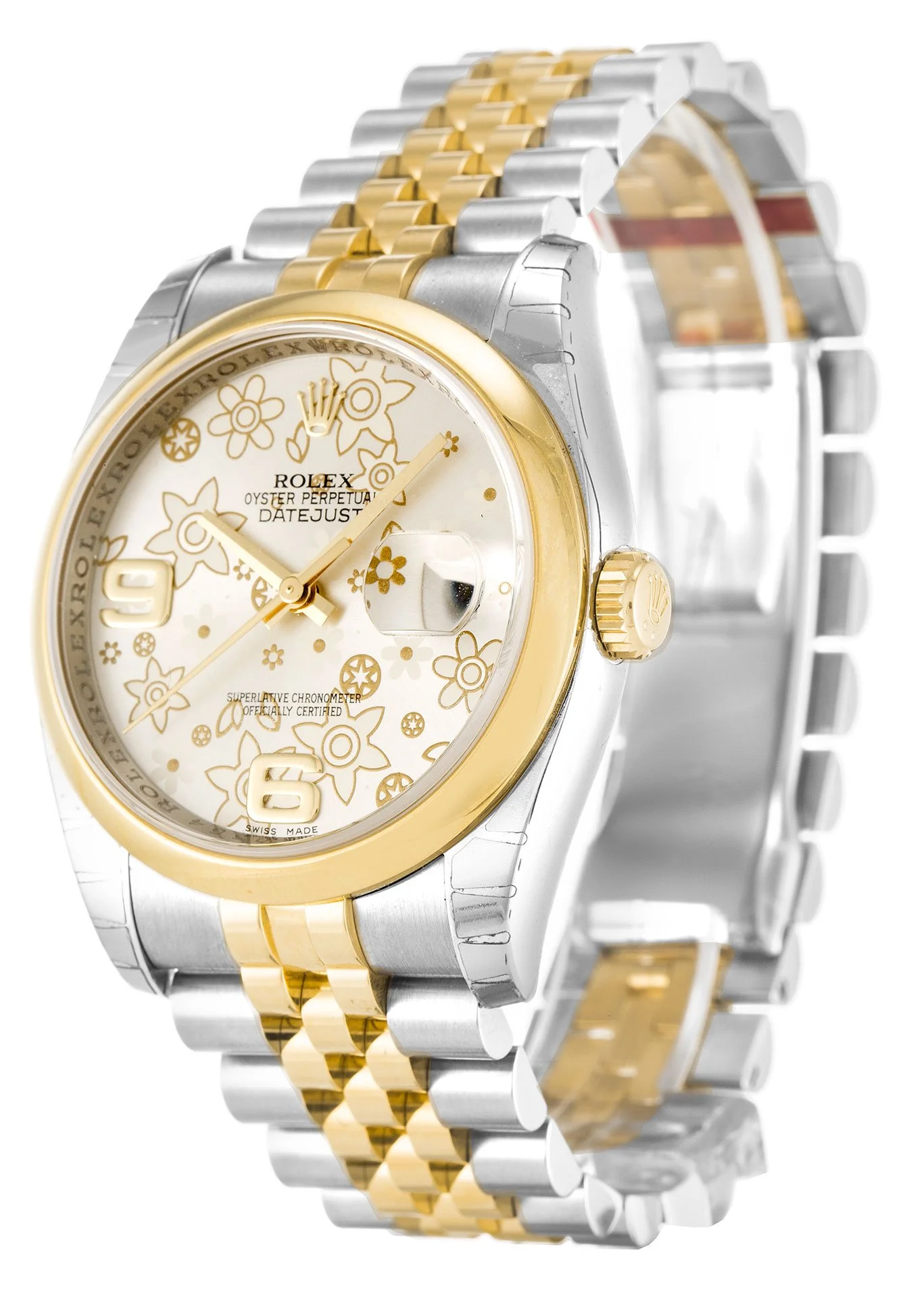 Rolex Datejust 116203 Silver Floral Dial Rolex Datejust 116203 Silver Floral Dial