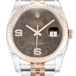 Rolex Datejust 116231 Chocolate Floral Dial