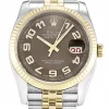 Rolex Datejust 116231 Chocolate Floral Dial
