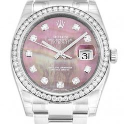 Rolex Datejust 116244 Mother of Pearl Black Dial