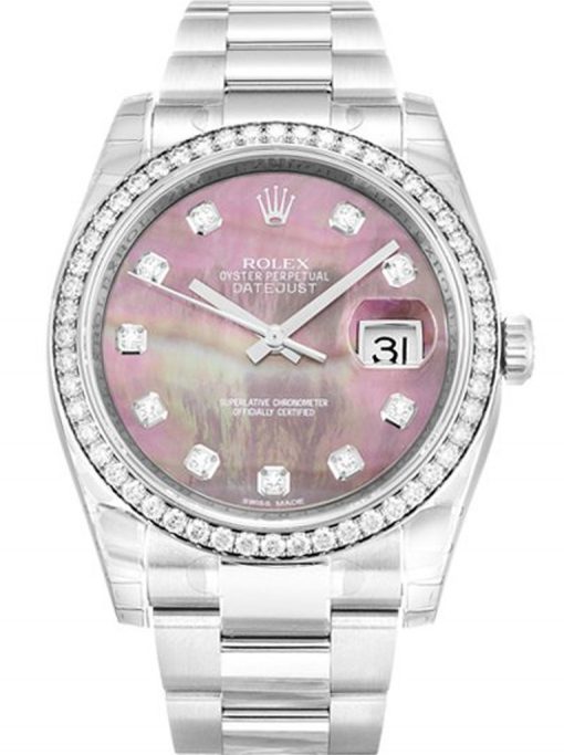 Rolex Datejust 116244 Mother of Pearl Black Dial