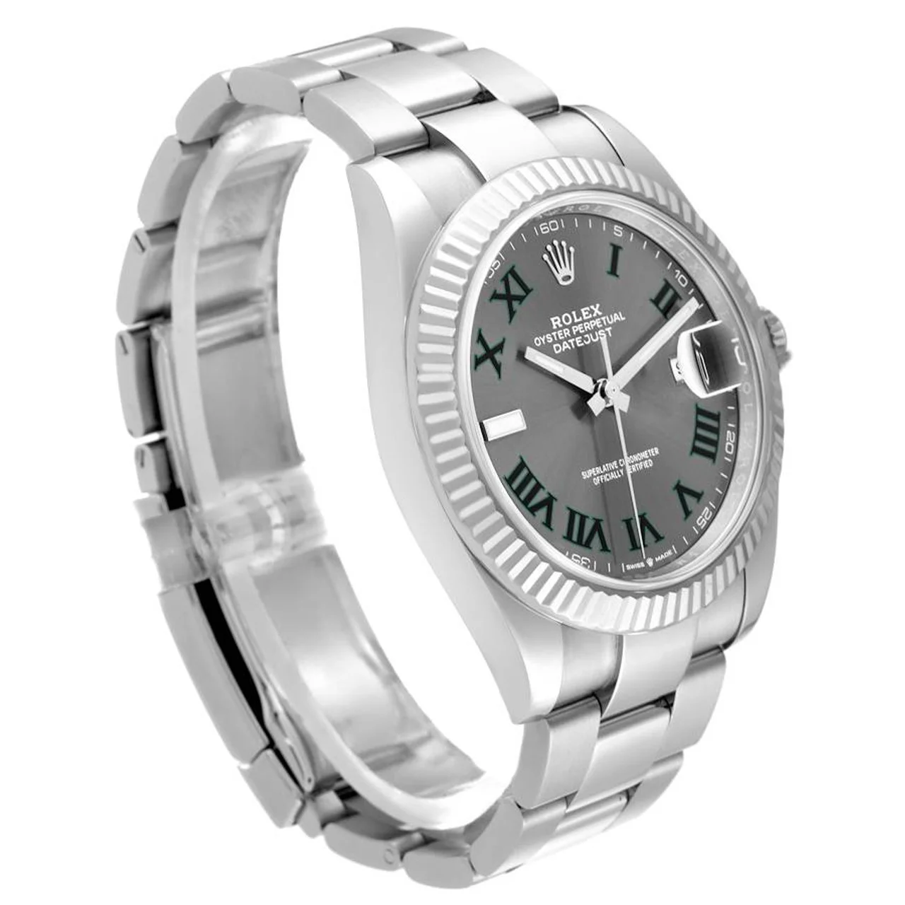Rolex Datejust 126334 Rhodium Dial Wimbledon Oyster Bracelet Rolex Datejust 126334 Rhodium Dial Wimbledon Oyster Bracelet