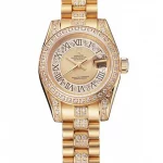 Rolex Datejust 1453953 Gold Dial Two-Tone Mini