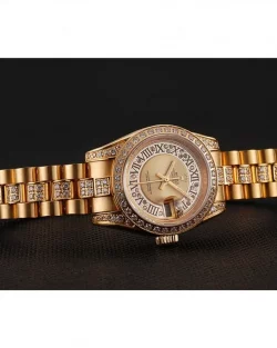 Rolex Datejust 1453953 Gold Dial Two Tone Mini