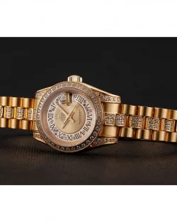 Rolex Datejust 1453953 Gold Dial Two Tone Mini