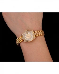 Rolex Datejust 1453953 Gold Dial Two Tone Mini