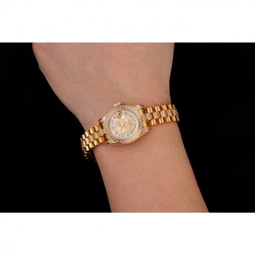 Rolex Datejust 1453953 Gold Dial Two-Tone Mini