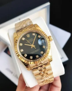 Rolex Datejust 36/28mm Black Diamond Dial 126235RG