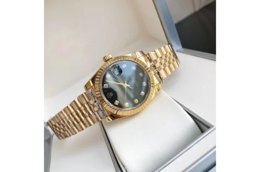 Rolex Datejust 36/28mm Black Diamond Dial 126235RG