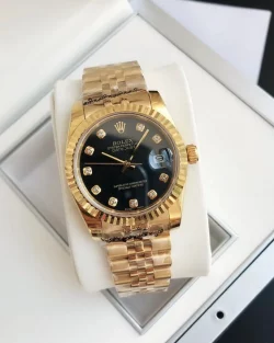 Rolex Datejust 36/28mm Black Diamond Dial 126235RG