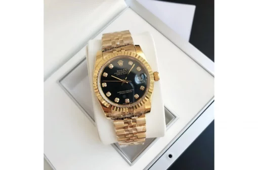 Rolex Datejust 36/28mm Black Diamond Dial 126235RG