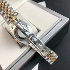 Rolex Datejust 36/28mm RG/SS Green Dial with Diamond Markers