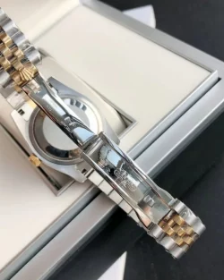 Rolex Datejust 36/28mm RG/SS Green Dial with Diamond Markers