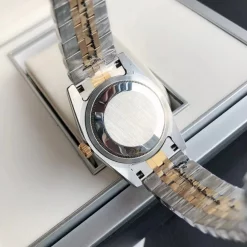 Rolex Datejust 36/28mm RG/SS Green Dial with Diamond Markers