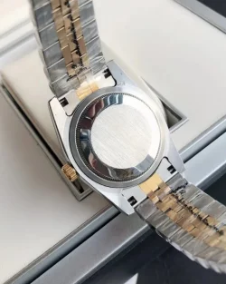 Rolex Datejust 36/28mm RG/SS Green Dial with Diamond Markers