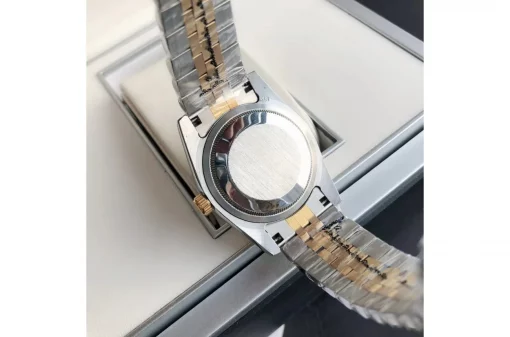 Rolex Datejust 36/28mm RG/SS Green Dial with Diamond Markers