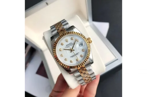Rolex Datejust 36/28mm White Diamond Dial 126231RG