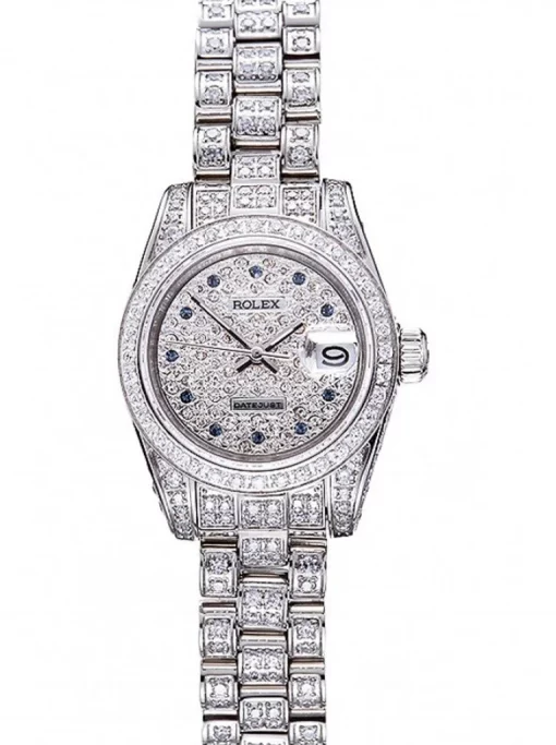Rolex Datejust 622022 Silver Dial Diamond Set 26mm