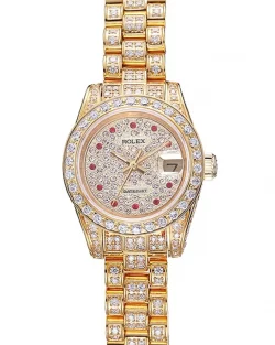 Rolex Datejust 622024 White Dial Diamond Gold 26mm