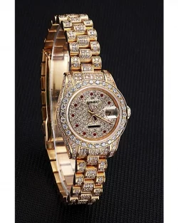 Rolex Datejust 622024 White Dial Diamond Gold 26mm
