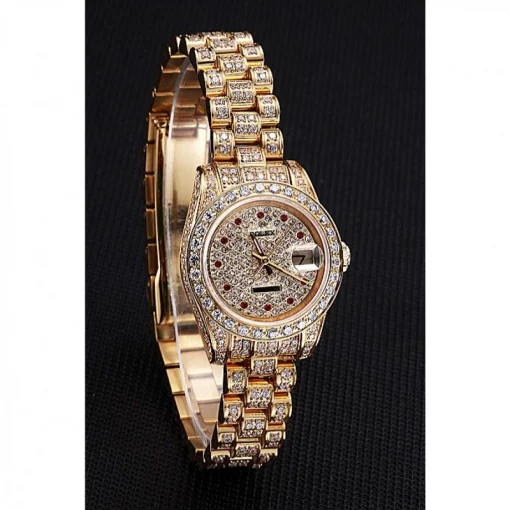 Rolex Datejust 622024 White Dial Diamond Gold 26mm