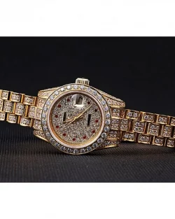 Rolex Datejust 622024 White Dial Diamond Gold 26mm