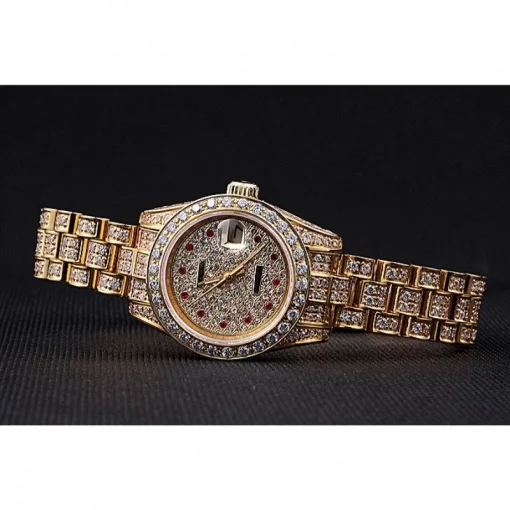 Rolex Datejust 622024 White Dial Diamond Gold 26mm