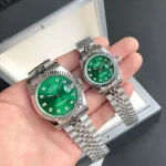 Rolex Datejust Green Dial Diamond Markers